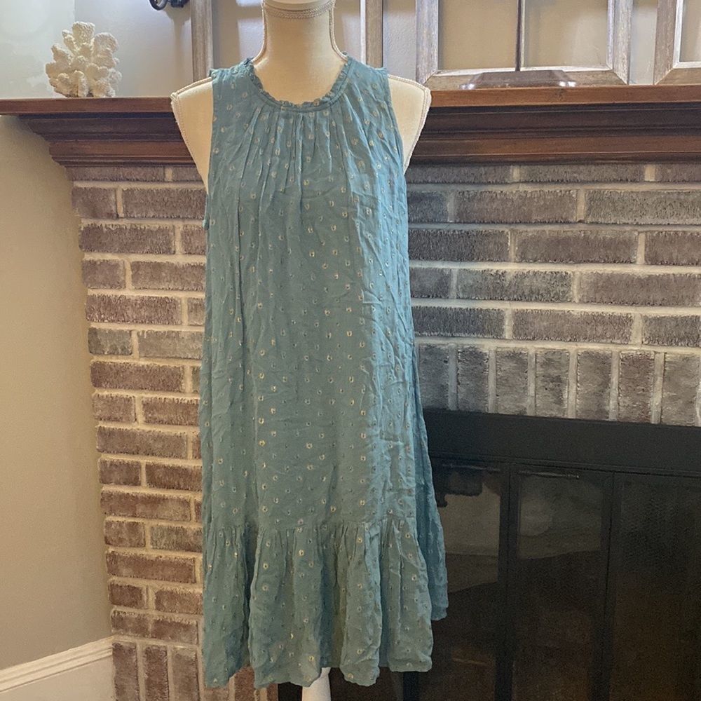 Anthropologie - Blue Natalie Flounced Tunic Dress - Picture 5 of 7